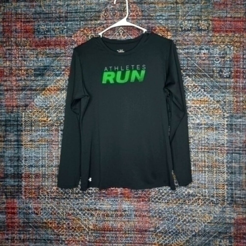 Under Armour womens Athletes Run running tee M EUC
